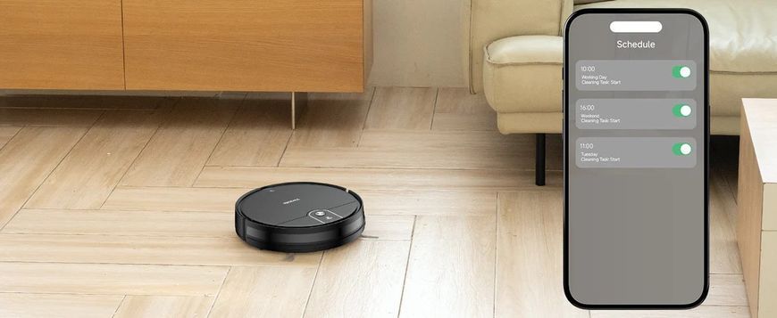 Робот-пилосос для сухого та вологого прибирання Verslife L6 з керуванням через Wi-Fi (Вітринний зразок) M3146 фото
