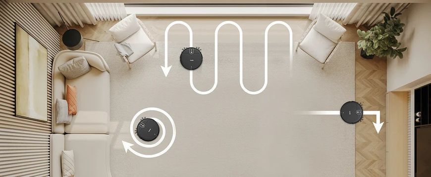 Робот-пилосос для сухого та вологого прибирання Verslife L6 з керуванням через Wi-Fi (Вітринний зразок) M3146 фото