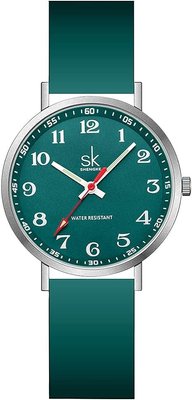 Наручные кварцевые часы Shengke SK зеленый 0601 фото