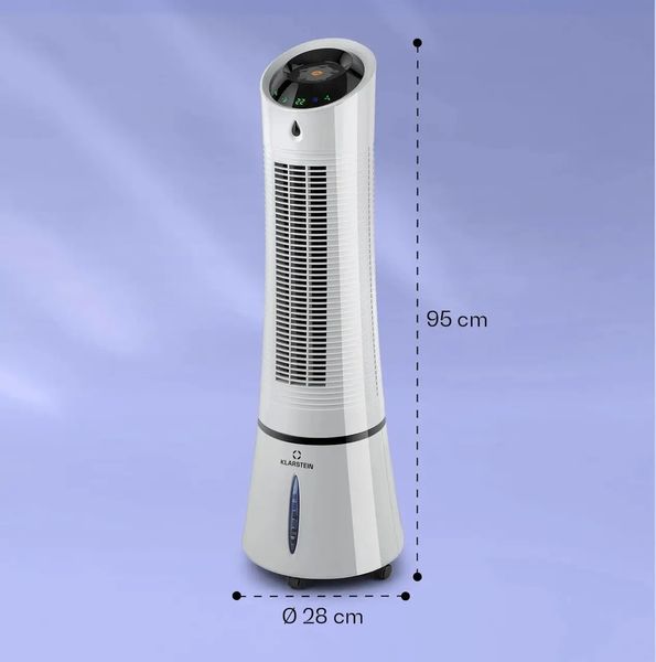 Вентилятор Klarstein Skyscraper Ice Smart 4 в 1 Wifi, 210 м3/ч, с функцией дистанционного управления серый (10040207) 10040207 фото