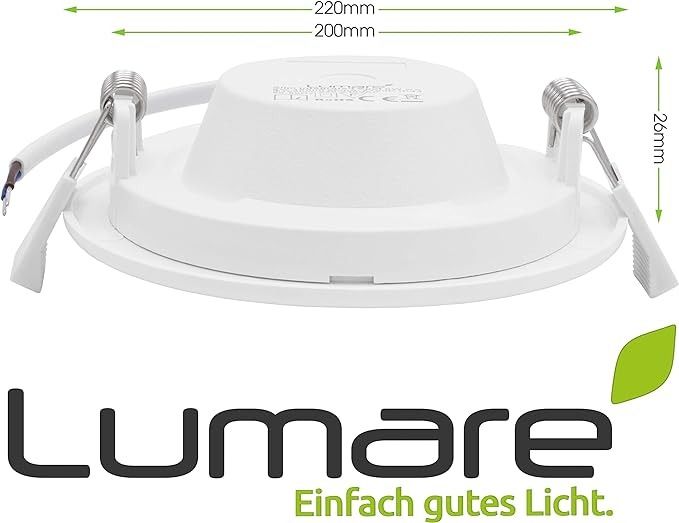 Світлодіодний вбудовуваний точковий світильник Lumare (18W/ 1250lm /3000K) 0128 фото