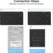 Бездротова Bluetooth клавіатура для iOS/Android/Windows, чорна 1282 фото 6