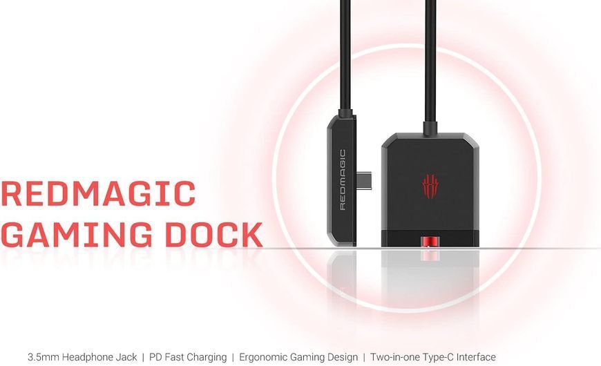 Ігрова док-станція REDMAGIC Gaming Dock для смартфонів Nubia (PA3104) Black M3342 фото