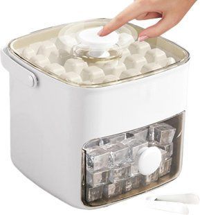 Форма для льоду з контейнером G&eacute;n&eacute;rique Double Deck Ice Tray 48 K118 фото