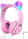 Дитячі навушники зі світлодіодним підсвічуванням iClever HS20 Cat Ear 0168 фото 1