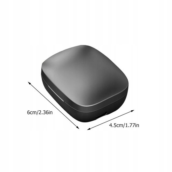 Беспроводные Bluetooth-наушники с кейсом черные 0602 фото