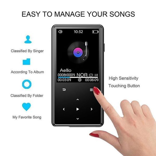 MP3 плеєр Rock Star T5 1.8" Bluetooth 5.0 Hi-Fi 8Gb T1472 фото