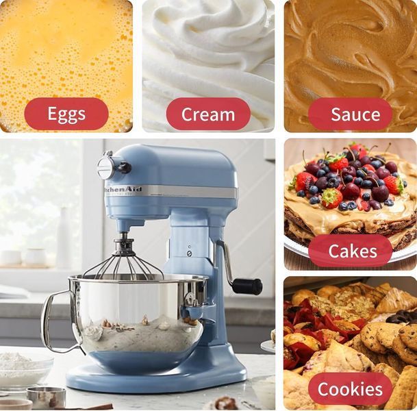 Насадка-венчик для стационарных миксеров KitchenAid с подъемной чашей T0607 фото
