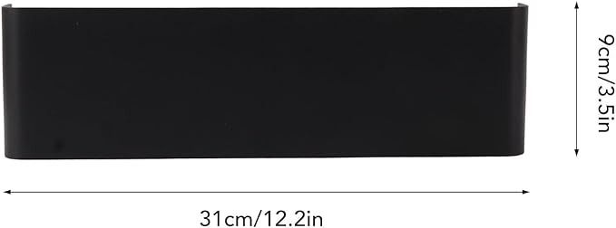 Прямокутний настінний LED-світильник 9x31 см Garosa чорний 0580 фото