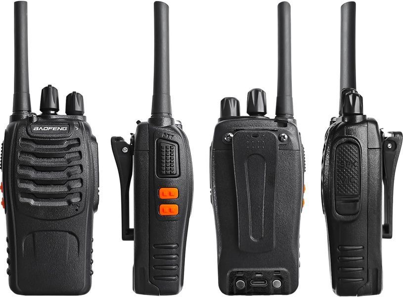 Професійна рація Baofeng PMR446 з зарядною базою та акумулятором (2 шт) T1146 фото