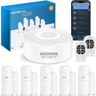 Бездротова сигналізація AGSHOME Alarm System 8 предметів M3723 фото