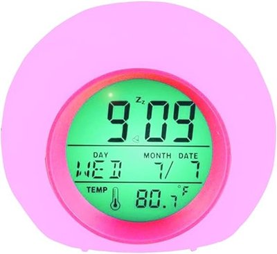 Годинник будильник Glowing Led Color Change Digital Alarm Clock, рожевий 0090 фото