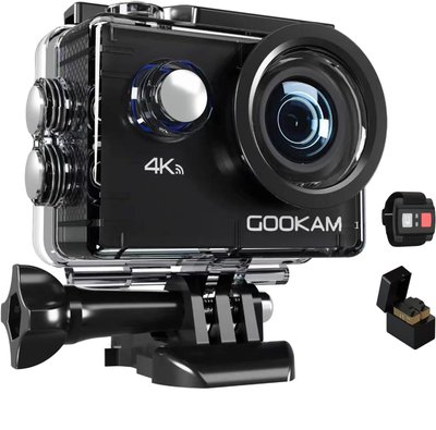 Підводна екшн-камера GOOKAM 4K 20MP з пультом дистанційного керування, WiFi 1050 мАг 1464 фото