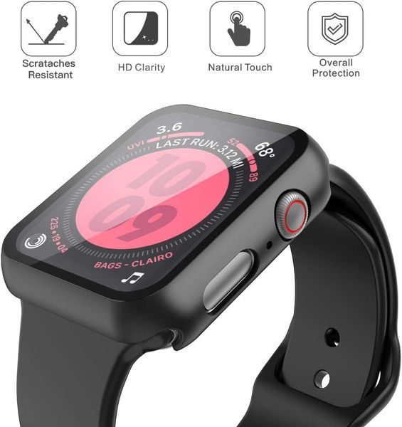 Защитный чехол со стеклом для Apple Watch SE3/SE2/SE/Series 6/Series 5/Series 4 (44 мм) T2035 фото