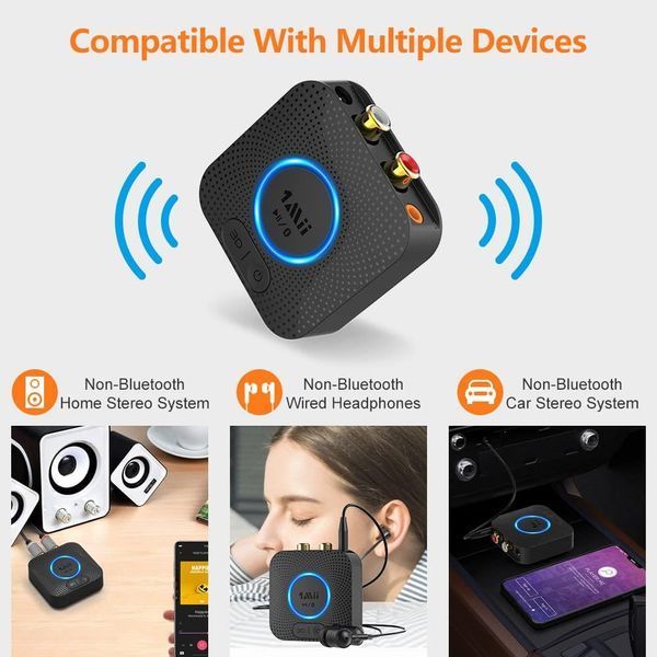 Аудіоприймач 1Mii B06HD Bluetooth 5.3 для колонок та стереосистем T4064 фото