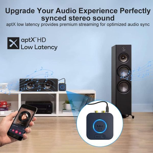 Аудіоприймач 1Mii B06HD Bluetooth 5.3 для колонок та стереосистем T4064 фото