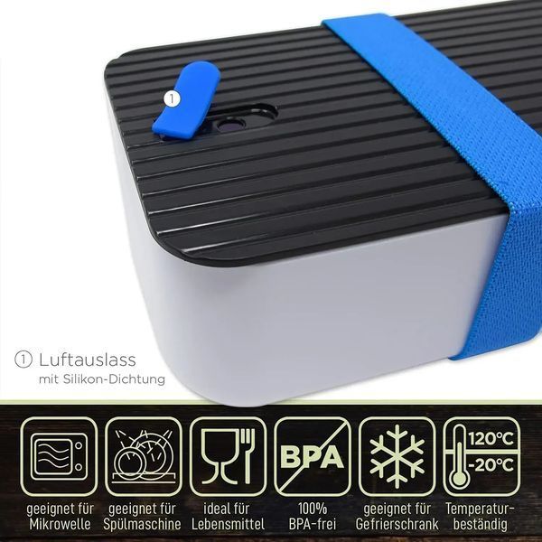 Герметичный ланч-бокс/контейнер для еды iFancy 1 л T0306 фото