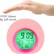 Годинник будильник Glowing Led Color Change Digital Alarm Clock, рожевий 0090 фото 4